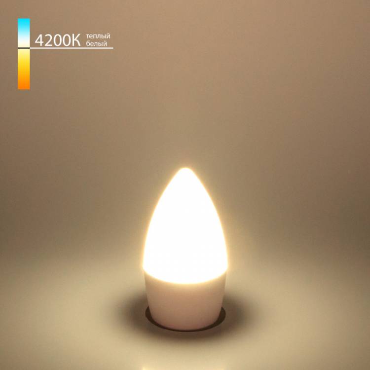 Светодиодная лампа Elektrostandard Свеча СD LED 6W 4200K E27 (BLE2737) купить в интернет-магазине Lightsonic в Москве