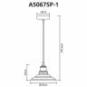 Подвесной светильник ARTE Lamp A5067SP-1GY купить в интернет-магазине Lightsonic в Москве