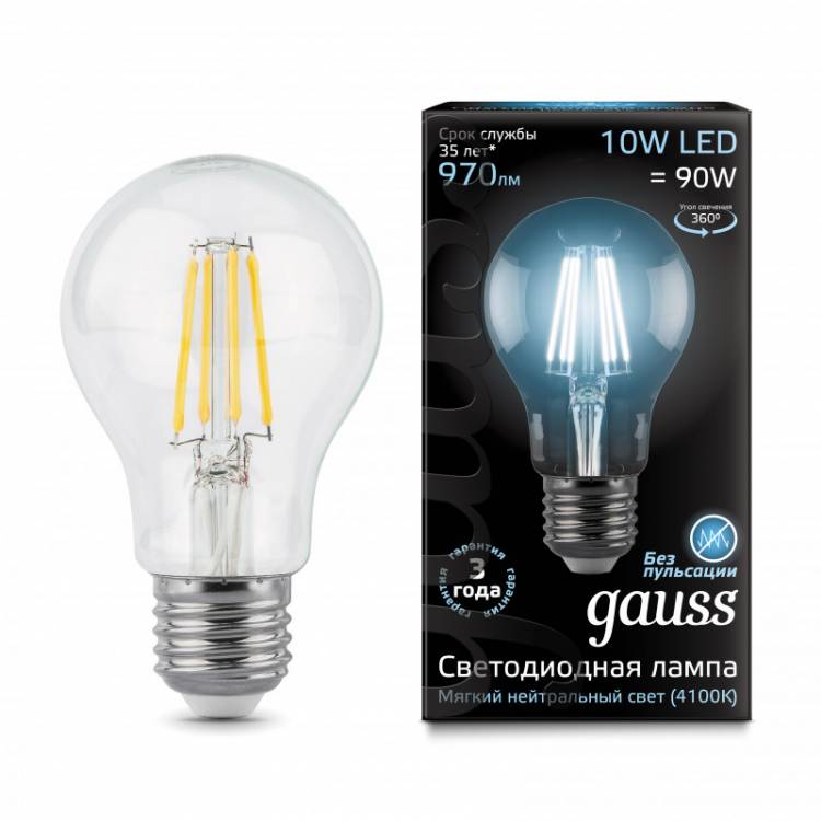 Светодиодная лампа Gauss 102802210 купить в интернет-магазине Lightsonic в Москве