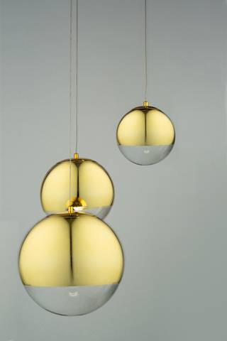 Светильник mirror ball gold 3 купить в интернет-магазине Lightsonic в Москве