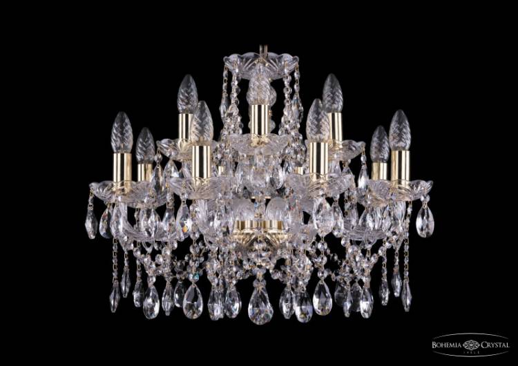 Подвесная люстра Bohemia Ivele Crystal 1413/8+4/200/G купить в интернет-магазине Lightsonic в Москве