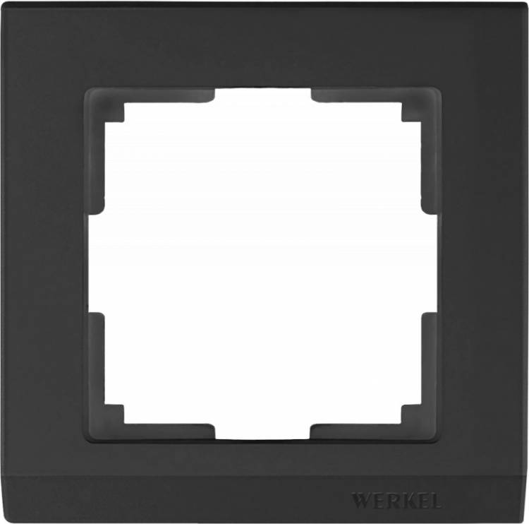 Рамка Werkel WL04-Frame-01-black (черный) купить в интернет-магазине Lightsonic в Москве