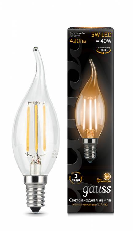 Светодиодная лампа Gauss 104801105 купить в интернет-магазине Lightsonic в Москве