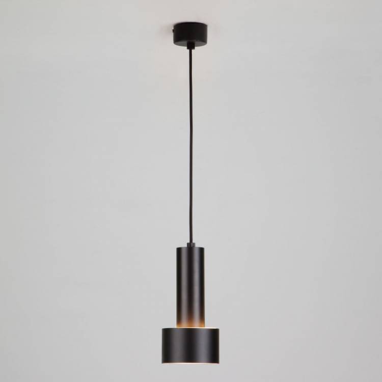 Подвесной светильник Eurosvet 50134/1 LED черный/золото 9W купить в интернет-магазине Lightsonic в Москве