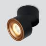 Накладной светильник Elektrostandard DLR031 15W 4200K 3100 черный матовый/золото