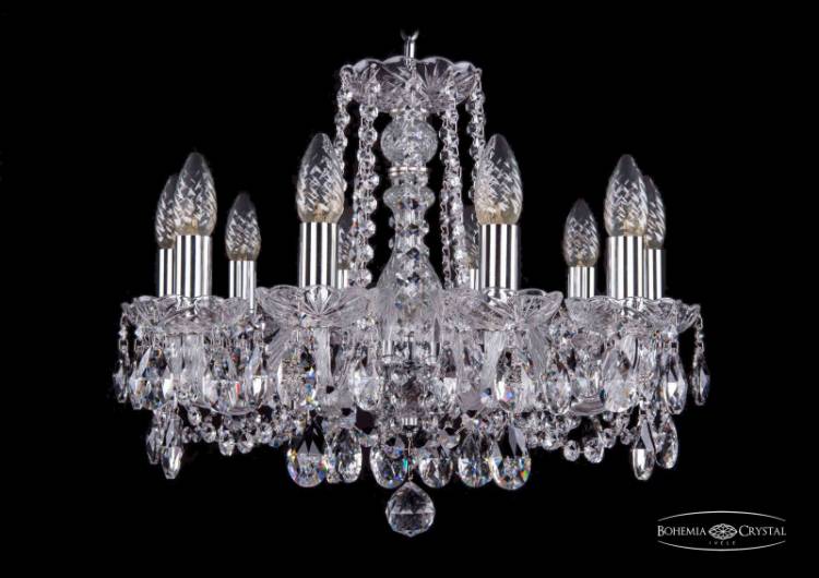 Подвесная люстра Bohemia Ivele Crystal 1402/10/160/Ni купить в интернет-магазине Lightsonic в Москве