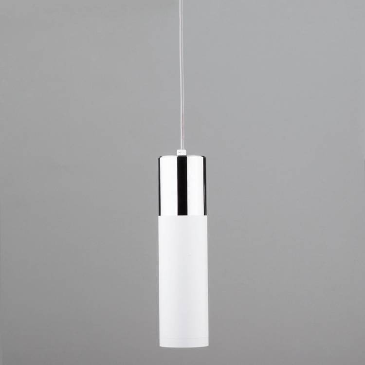 Подвесной светильник Eurosvet 50135/1 LED хром/белый 12W купить в интернет-магазине Lightsonic в Москве