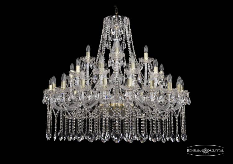 Подвесная люстра Bohemia Ivele Crystal 1413/20+10+5/400/G купить в интернет-магазине Lightsonic в Москве