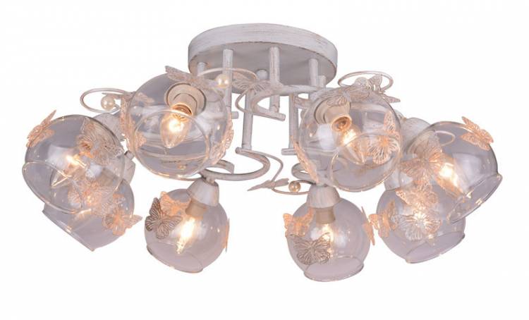 Накладная люстра ARTE Lamp A5004PL-8WG купить в интернет-магазине Lightsonic в Москве